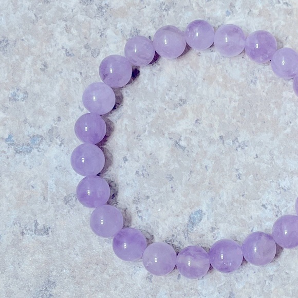 Semi-precious Amethyst Gemstone Boho Style Bracelet - Picture 4 of 6